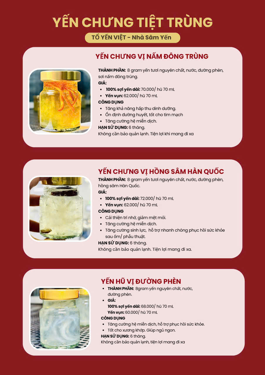 100ml - Các vị