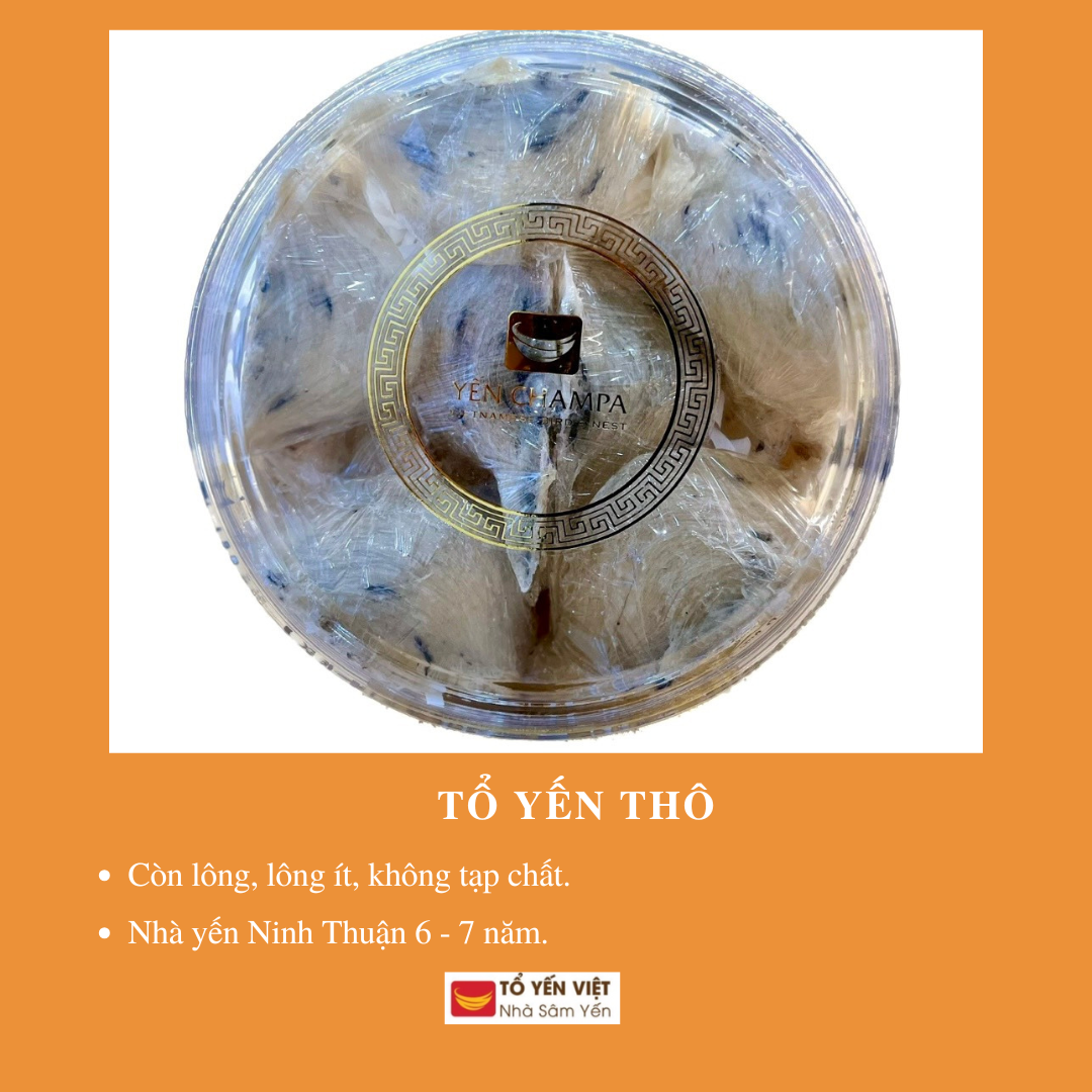 Tổ Yến Thô Ít Lông 100Gr (Bình Thuận) + Kèm Nhíp